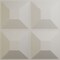 Ekena Millwork 11 7/8in. W x 11 7/8in. H Swindon EnduraWall Decorative 3D Wall Panel Covers 0.98 Sq. Ft. WP12X12SWGBW - alternate 1
